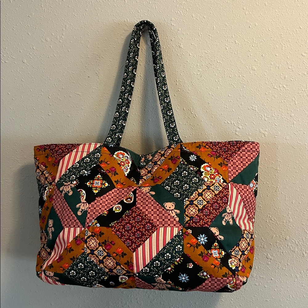 Vera Bradley X Anthropologie Weekender Bag Set of 3 Quilted Patchwork - Picture 3 of 11